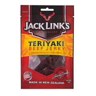 Jack Links Teriyaki Beef Jerky Meat Snacks 50g.From New Zealand แจ๊คลิงค์เนื้อปรุงรสเทอริยากิ 50กรัม ขนมขบเคี้ยว