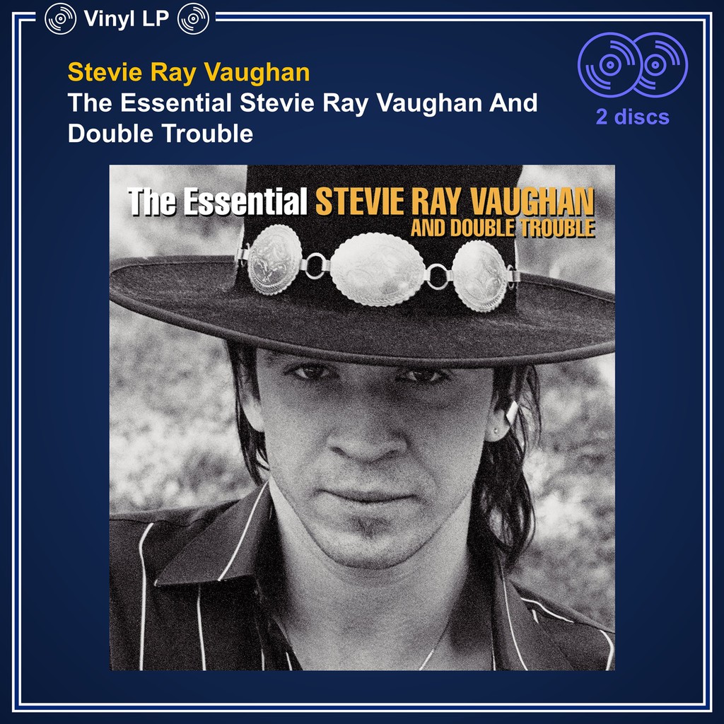 แผ่นเสียง Vinyl LP Stevie Ray Vaughan The Essential Stevie Ray Vaughan And Double Trouble ใหม่ ซีล SS