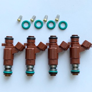 หัวฉีด Nissan Sunny Neo QG16-QG18 ( 4รู ตรงรุ่น ) 4ชิ้น 1ชุด หัวฉีดแท้มือสองญี่ปุ่น ล้างเทสพร้อมเปลี่ยนกรอง+โอริง1ชุด