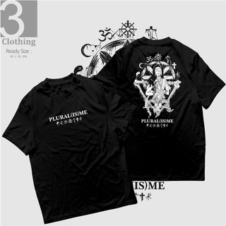 เสื้อยืด พิมพ์ลาย DISTRO Pluralism BAPHOMET DISTRO UNITY IN DIVERSITY SUN FLOWER BAPHOMET คุณภาพพรีเมี่ยมSize S-5XL