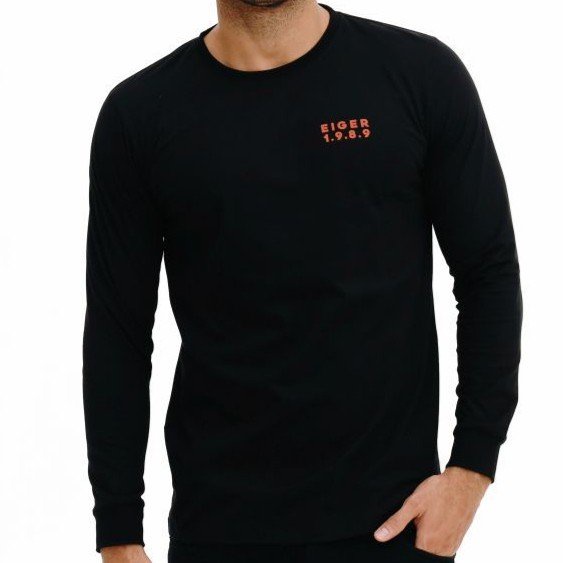 OTDORSTORE - 1989 ORIGINAL MENS LONG-SLEEVED T-SHIRT LA STRADA LS T-SHIRT - สีดํา