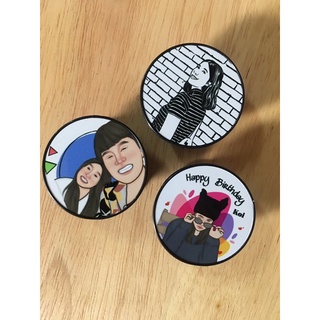 ที่ติดมือถือ Pop socket (สำหรับงานซับลิเมชั่น Sublimation) สามารถพิมพ์ภาพได้ตามต้องการ