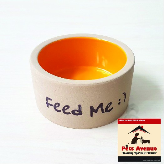 ชามเซรามิค Feed Me สําหรับสัตว์เลี้ยง