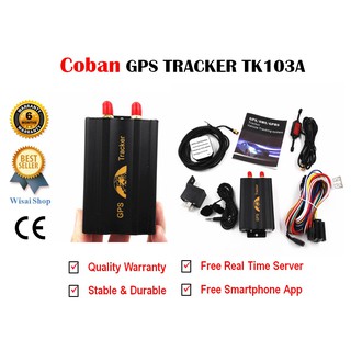 Coban GPS Tracker TK103A พร้อมรับประกันคุณภาพนาน 6 เดือนและแถมฟรี Web Platform เพื่อดูพิกัดแบบ Real Time เป็นเวลา 10 ปี