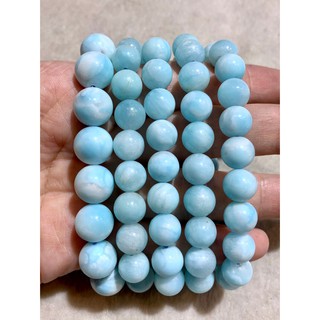 กำไลข้อมือ ลาลิมา Larimar (เกรดพรีเมี่ยม) *หินแท้ หินธรรมชาติ*