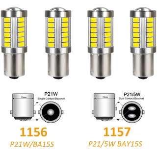 หลอดไฟเลี้ยวรถยนต์ LED T20 7443 T25 3157 p27 7w 1157 BAY15D P21 5W 1156 BA15S P21W