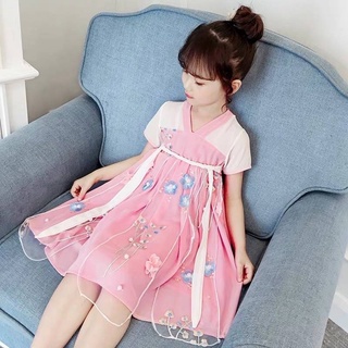 "พร้อมส่งในไทย" ชุดตรุษจีนเด็กหญิง "Chinese Dress" (Size 110)