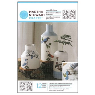 Martha Stewart® Paintable Clings Woodland Birds silkscreen