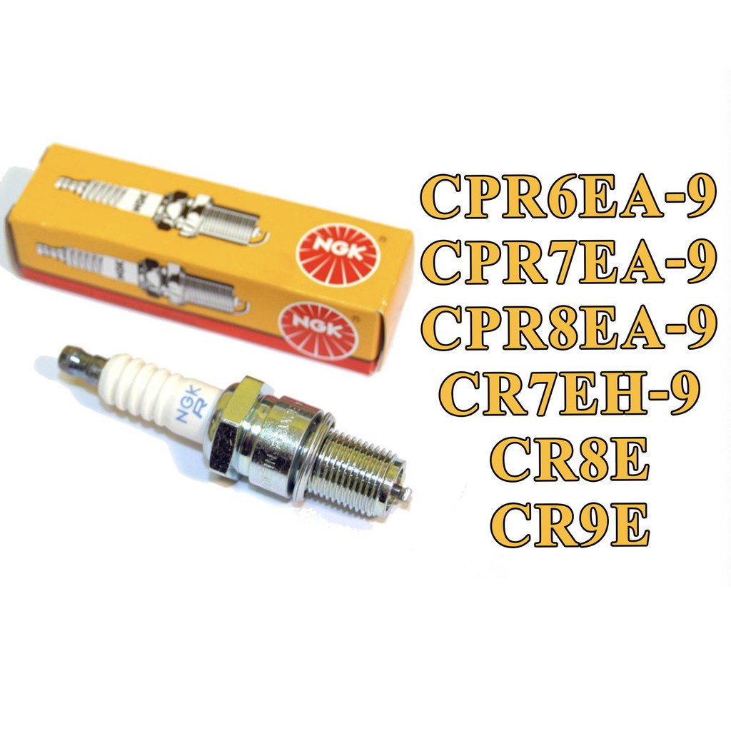 NGK หัวเทียนสำหรับรถจักรยานยนต์ (CPR6EA-9, CPR7EA-9, CR7EH-9, CR8E ...