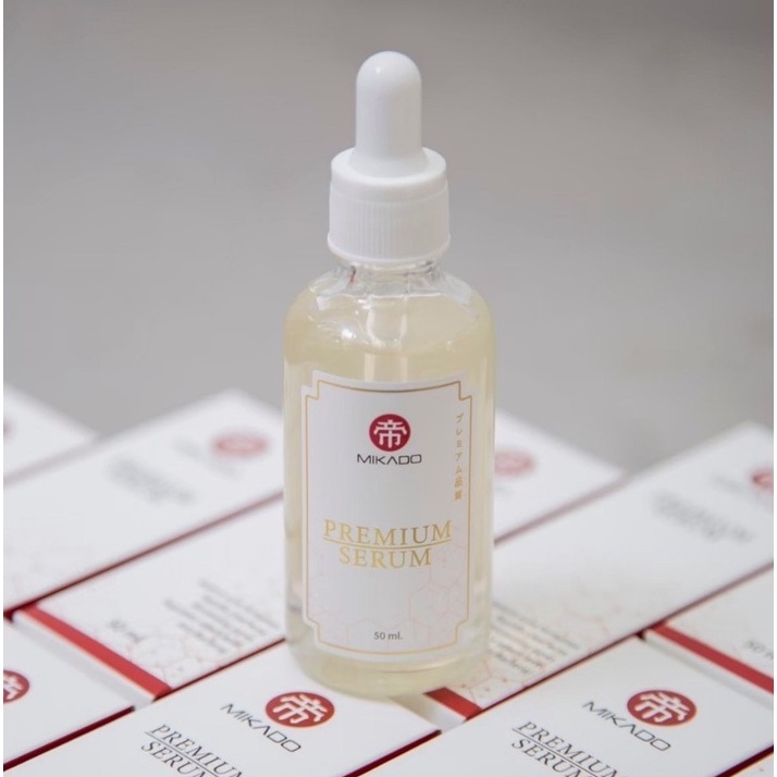 Mikado Premium Serum 50 ml. เซรั่มลดสิว เหมาะสำหรับผู้ที่มีปัญหาสิว ผิวแพ้ง่าย เซรั่มบำรุงผิวหน้า