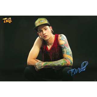 โปสเตอร์ รูปถ่าย นักร้อง ทราวิส มิลส์ T. Mills (2009-Now) POSTER 24”X35” Inch Travis Tatum Mills American Hip Hop Rapper