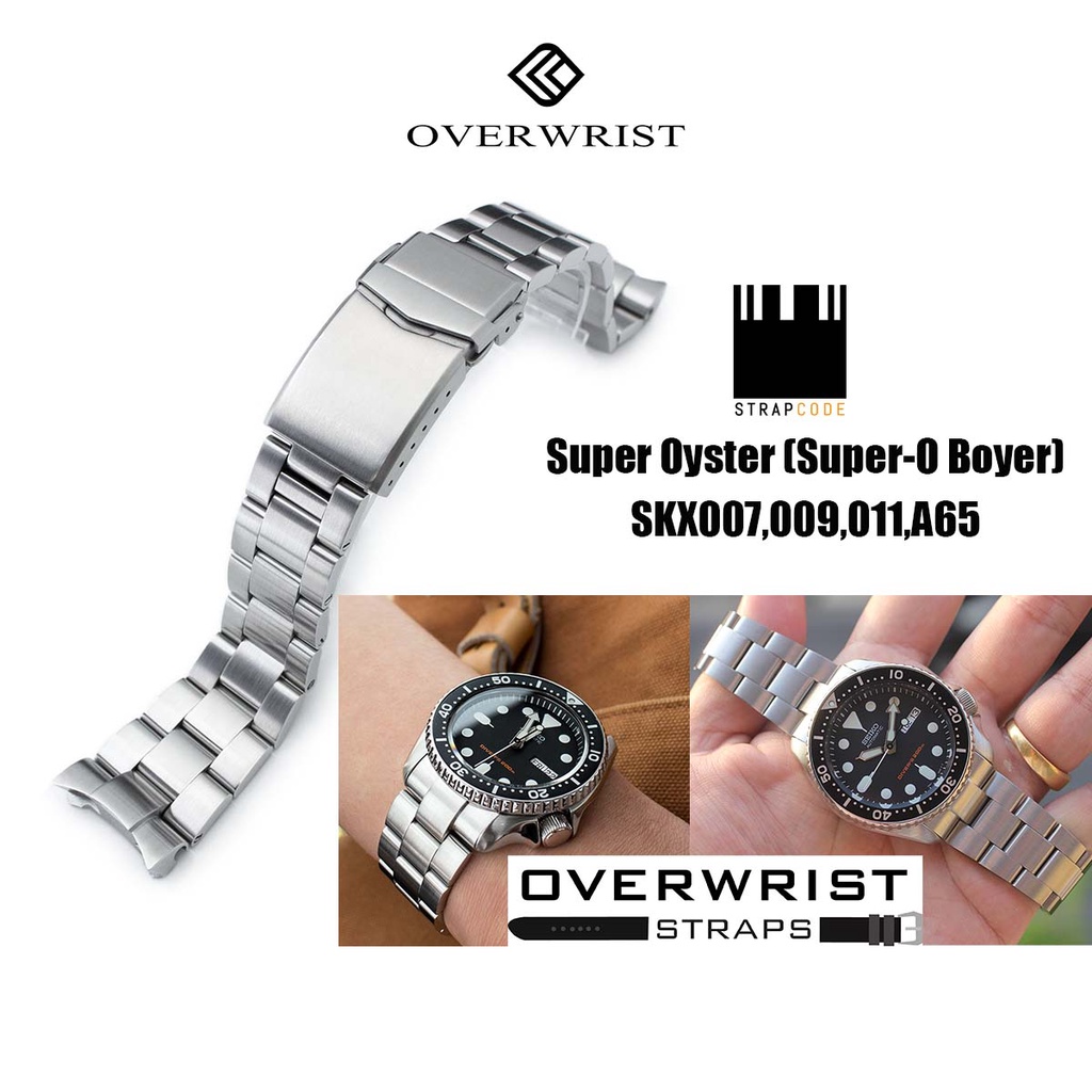 สายนาฬิกา รุ่น miltat strapcode super oyster for skx007,009,011,A65