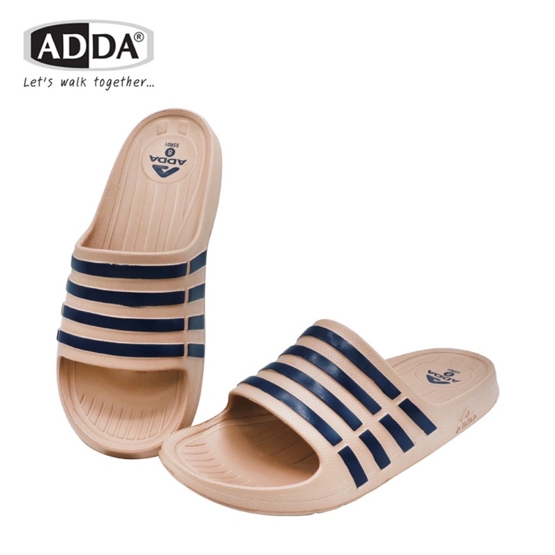 [ลูกค้าใหม่ราคา 1 บาท]🍀รองเท้าสวม ADDA รุ่น 55r01🍀รองเท้าสวมแอ๊ดด้าแถบ4เส้น