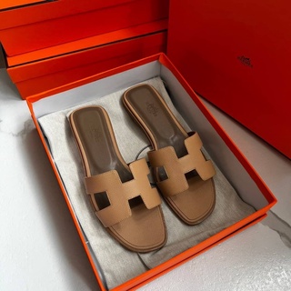 Hermes sandal epsom leather งานสั้งตัตงานสลับเเท้  series code ทุกคู่เหมือนของเเท้เเบบเเยกไม่ออก