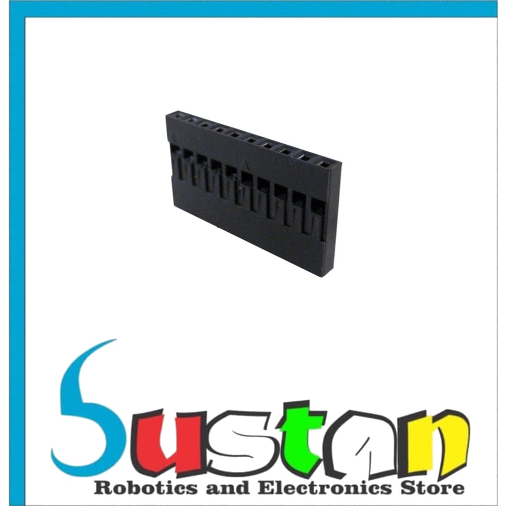 สีดํา HOUSING 10P 2.54MM DUPONT JUMPER HEAD CONNECTOR สีดํา HOUSE 10P
