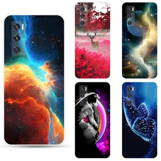 เคสโทรศัพท์ ซิลิโคน สีพื้น สำหรับ VIVO Y11S Y12S Y20S Y20 Y20i V20 V20SE V20 Pro Y50 Y30 Y70 2020 Case Cover