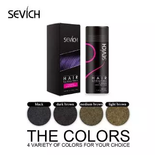 SEVICH Hair Fiber 40g ผงไฟเบอร์ เพิ่มเส้นผม สำหรับ หัวล้าน ผมบาง เสริมความมั่นใจ