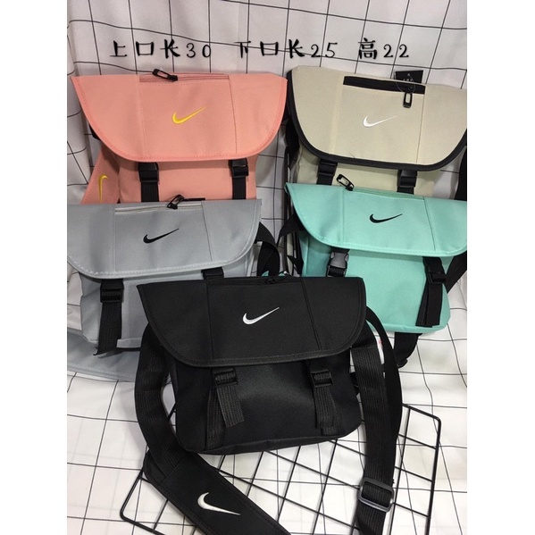 🖤Nike🖤กระเป๋าสะพายข้างผู้ชาย nike กระเป๋าผ้าทรงsport มีซับใบ มีชิป