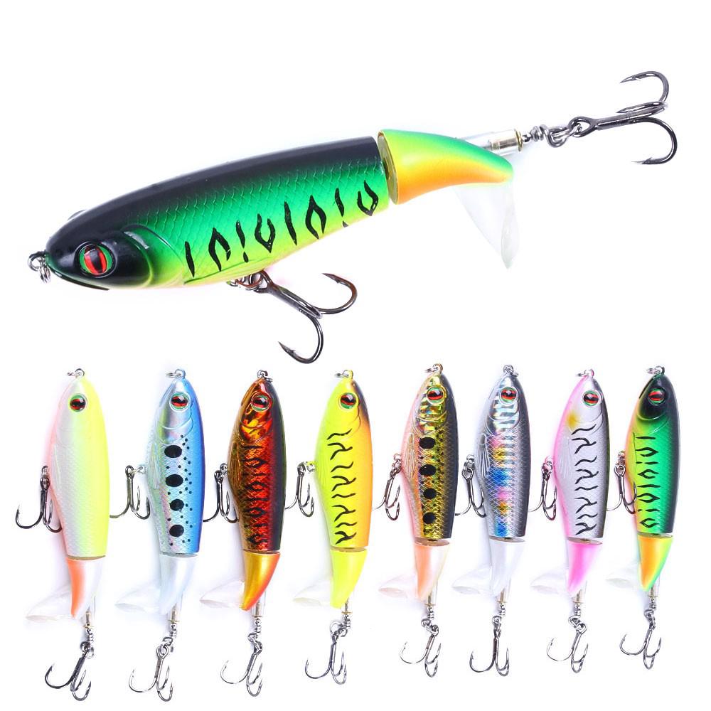 HENGJIA New 1pcs Rotating Swimbait Fish Bait Fishing Lure Fishing Lure 9cm / 17g Bait Hook Tackle