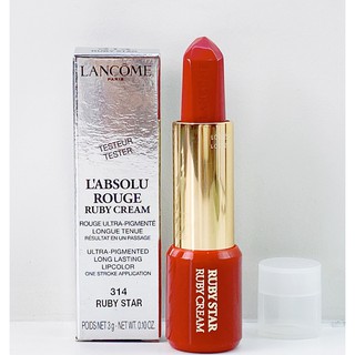 ลิป Lancome LAbsolu Rouge 3.4g เคาน์เตอร์ 1,400฿ ขายเพียง 999฿ ค่าส่ง 65฿ ( ไซส์จริง ฝาพลาสติก ) มีเบอร์ดังนี้...  Ruby