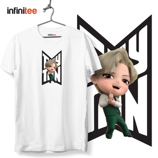 ไม่มีที่สิ้นสุด Tiny Tan V Taehyung Shirt Kpop Inspired Merch in White  เสื้อยืด  สำหรับผู้ชาย Women Tee T Shirt