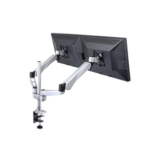 ERGOMOTIVE แขนจับจอ 2 จอ แขน Spring ความสูงเสา 30.2 ซม. รองรับจอสูงสุด 27" Monitor Arm รหัสรุ่น EM45136