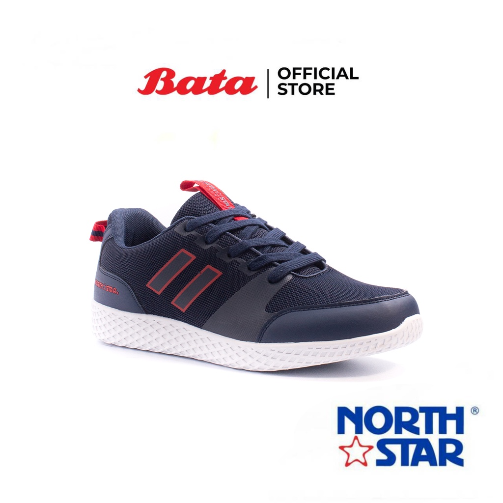 Bata บาจา ยี่ห้อ North Star รองเท้าสนีคเกอร์แฟชั่น ผ้าใบ สวมใส่ง่าย รองรับน้ำหนักเท้า  สำหรับผู้ชาย รุ่น Tennis สีกรมท่า 8219006