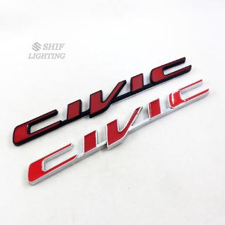 สติ๊กเกอร์ลายตัวอักษรสำหรับ Honda Civic 1 ชิ้น