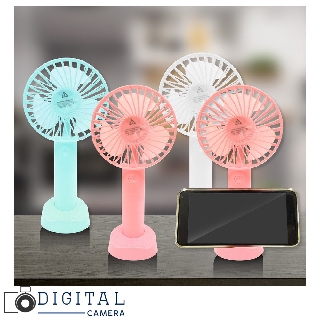 พัดลม ลมแรงมากๆ มีถ่านชาร์ตในตัว ชาร์จผ่าน usb ได้ และวางโทรศัพท์ได้