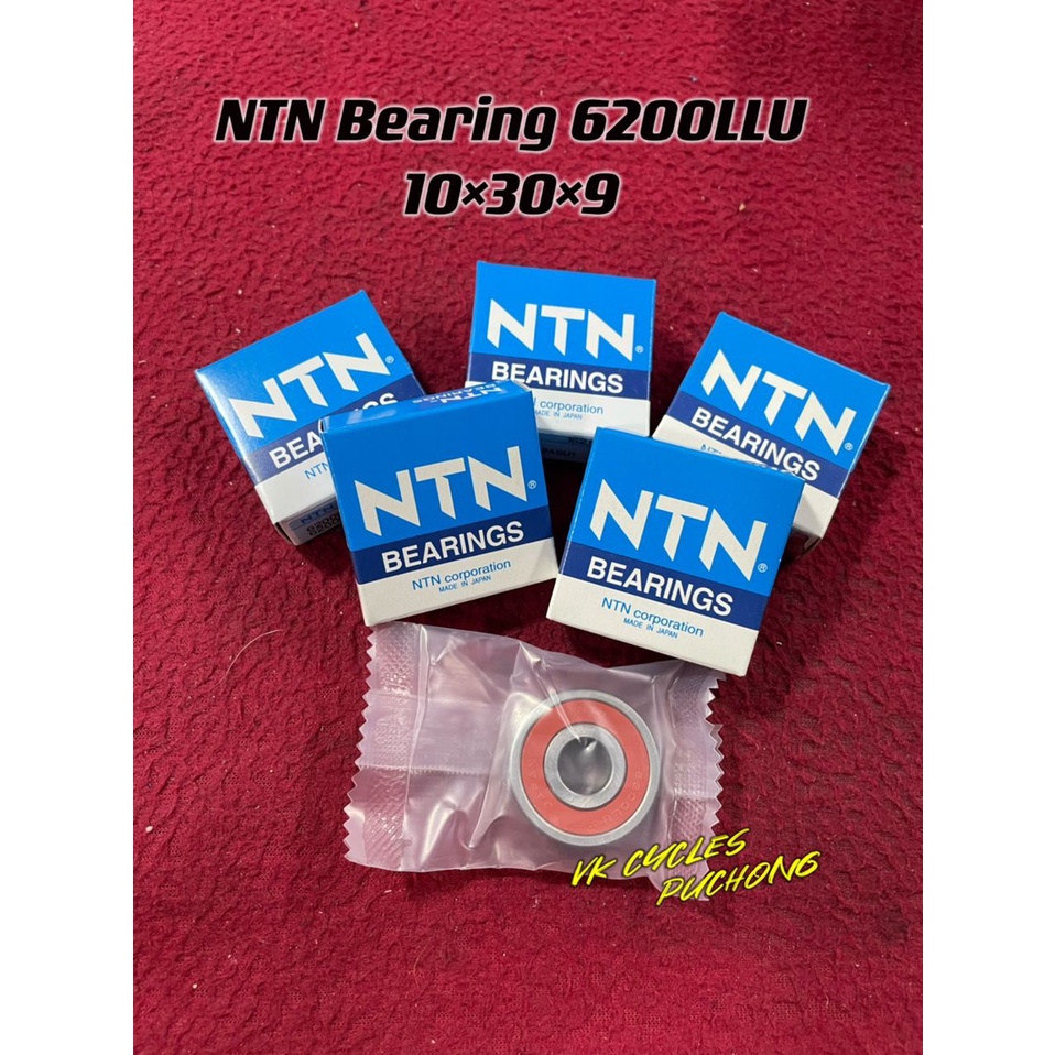 NTN 6200 LLU 10x30x9 SEAL BEARING - ยางหุ้ม