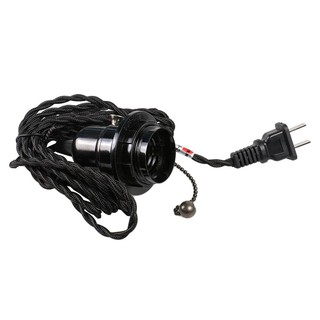 Lamp cap VINTAGE LAMP HOLDER SET HI-TEK CHAIN STYLE E27 BLACK Lamp device Light bulb ขั้วหลอด ชุดขั้วหลอดวินเทจ CHAIN HI