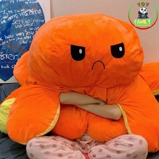 ตุ๊กตาหมึก หลายอารมณ์ เปลี่ยนหน้าได้ 2ขนาด 90CM 130CM น่ารักนุ่มฟู เขียนการ์ดอวยพรได้ วันครบรอบ วันปัจฉิม วันเกิด