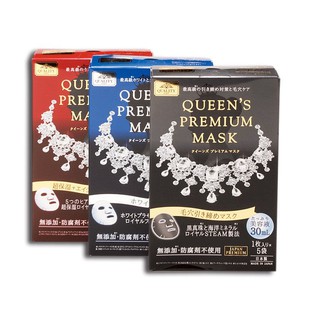 QUEENS PREMIUM SHEET MASK มาส์กหน้า แบบแผ่น 3 สูตร