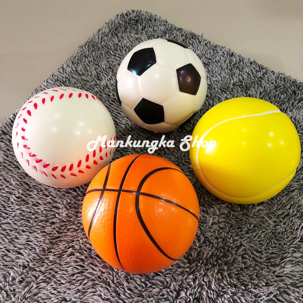 (ขนาดเส้นรอบวง 12 นิ้ว) ลูกบอลบีบ สำหรับบริหารมือ ของเล่นเด็ก แบบนุ่ม