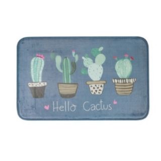 พรม HELLO CACTUS 45X70 น้ำเงิน HOME LIVING | HL | HELLO CACTUS