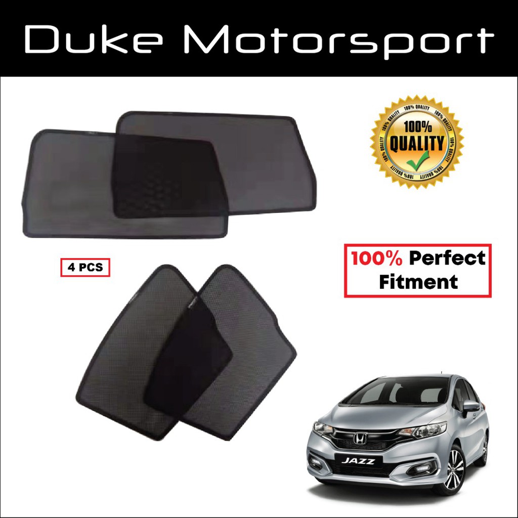 Magnetic Sun Shade Honda Jazz Gk 2016 Auto Side Window Curtain Custom Fit OEM Sunshades สําหรับ 4 ชิ