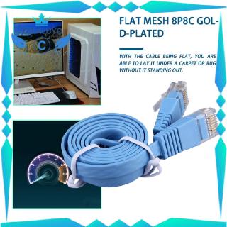 mc rj45 cat 6 8 p8 c flat ethernet patch lan สายเคเบิ้ลเชื่อมต่อเครือข่าย 1 เมตร