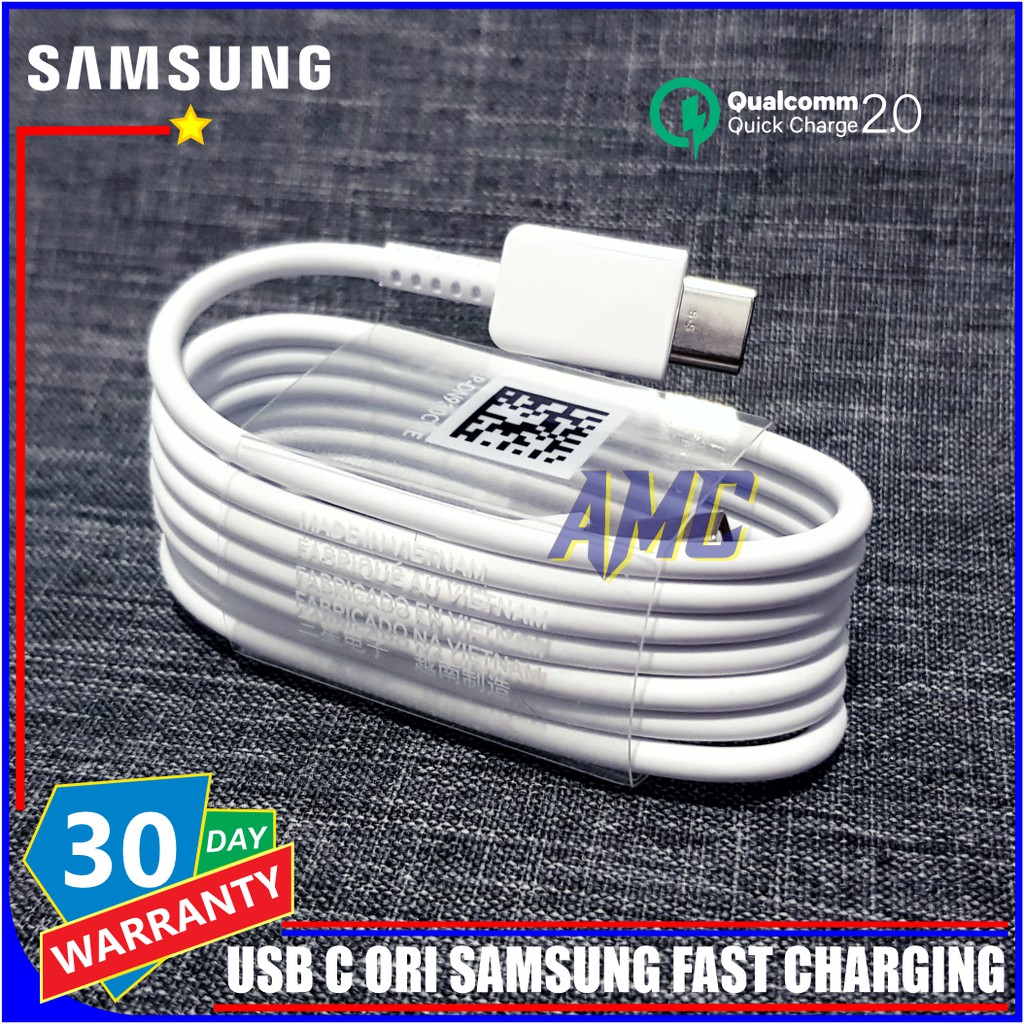 สายชาร์จ USB C ของแท้ 100% ชาร์จเร็ว สําหรับ Samsung A31 A32 Samsung A51 A52
