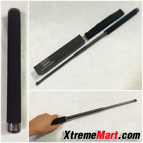 กระบองดิ้วเหล็ก 5.11 Tactical Baton พร้อมด้ามจับโฟมนุ่มและซองใส่