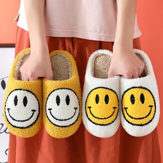 พร้อมส่งที่ไทย ♡︎ รองเท้าหน้ายิ้ม รองเท้ารูปยิ้ม รองเท้าในบ้าน smile slipper