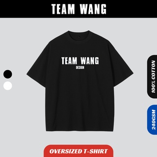 เสื้อยืด TEAM WANG Design T-shirt Logo Pr  T-shirt Jackson Wang เสื้อยืดผ้า Cotton 100% สกรีนด้านหน้า