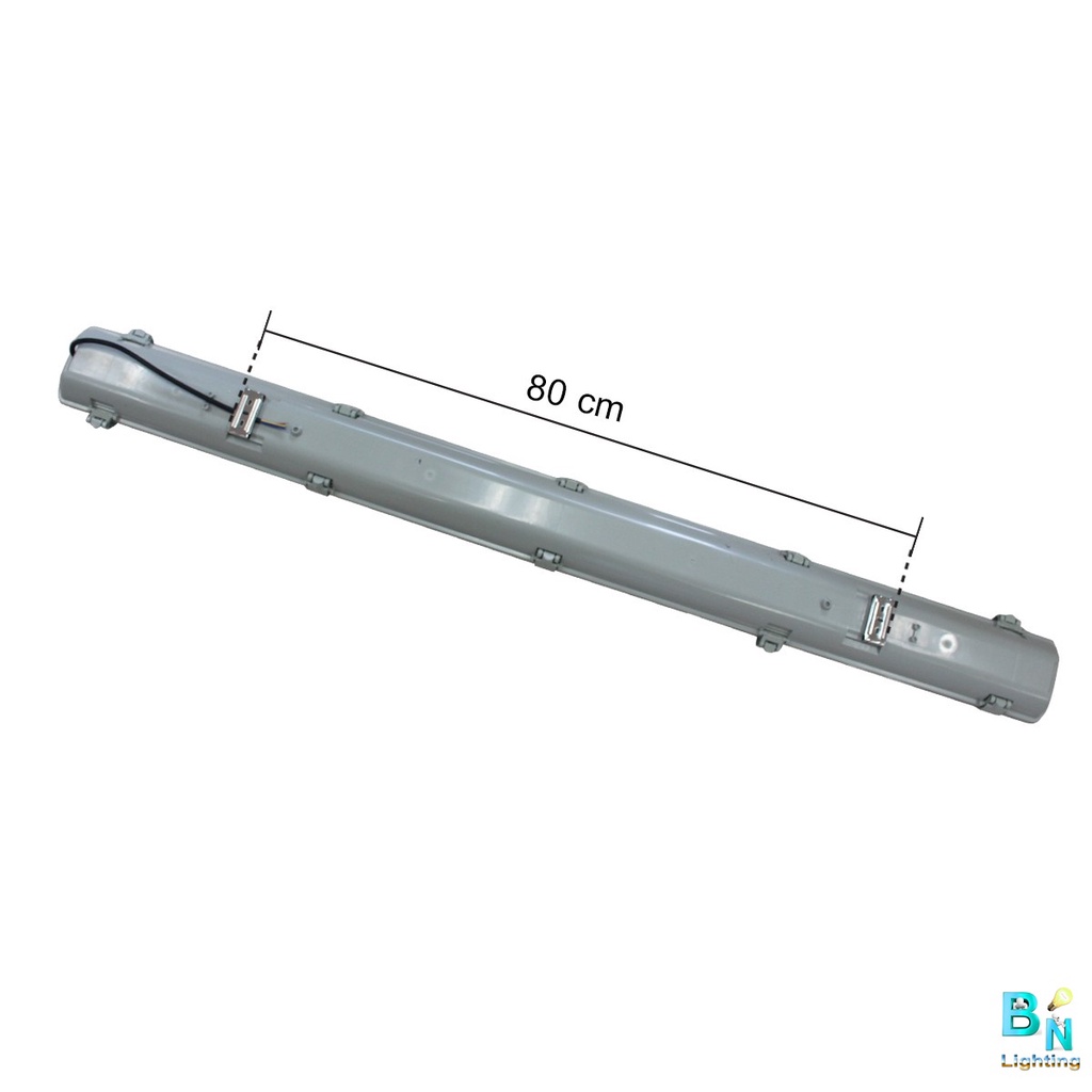 โคมไฟกันน้ำกันฝุ่นพร้อมหลอดไฟ LED โคมไฟติดภายนอก โคมไฟสำเร็จรูปพร้อมหลอดนีออน LED T8 18 วัตต์ สีขาว - รูปที่ 3