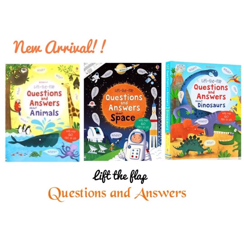 sale!!! หมดแลเวหมดเลย หนังสือ usborne Question and answer พร้อมส่ง!! lift the flap book