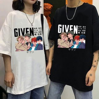 T-shirt  เสื้อยืด แขนสั้น พิมพ์ลายการ์ตูนอนิเมะ Given Yaoi Bl Given Given Yaoi สไตล์ญี่ปุ่น ฮาราจูกุ แฟชั่นฤดูร้อน สําหร