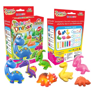 คิดอาร์ท ชุดแป้งโดว์และแม่พิมพ์ไดโนเสาร์   Kidart Dough &amp; Molds Dinasaur (DOP120-S11)