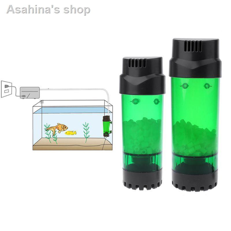 SEL♡♡ Aquarium Fluidized Moving Bed Filter Bubble Bio Media Filter Fish Tank Sponge Filter With