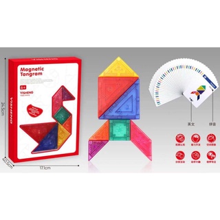 Magnetic tangram  เกมต่อภาพแม่เหล็กรูปทรงเรขาคณิต♦️