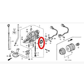 ซิลหน้าเครื่อง B16 HONDA B16 OIL SEAL  SAIZ 31-46-7 แท้