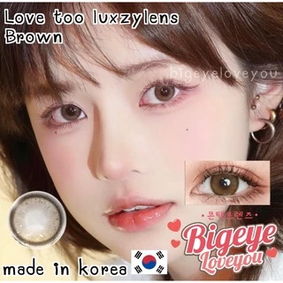 คอนแทคเลนส์🌈Love Too🌈 Brown / Gray (Luxzylens) ขนาดมินิ💖เลนส์นิ่ม ตาหวานฉ่ำ