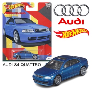 โมเดลรถเหล็ก AUDI S4 QUATTRO ลิขสิทธิ์แท้ Hot wheels ชุด DEUTSCHLAND DEDSIGA โมเดลรถ Hot wheels ล้อยาง